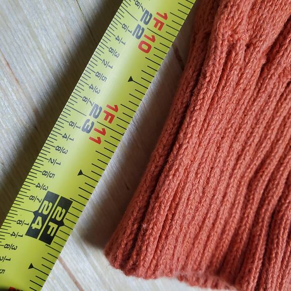 ST. JOHN'S BAY Orange Turtle Neck Cable Knit Sweater - Picture 8 of 10